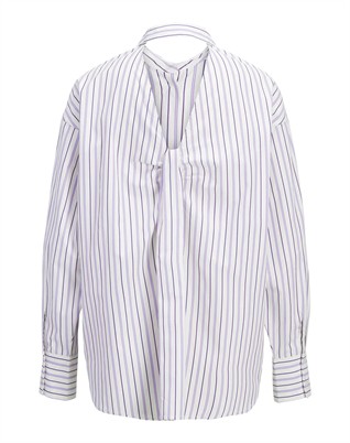 JXZola Open Back Skjorte - Petunia Stripes